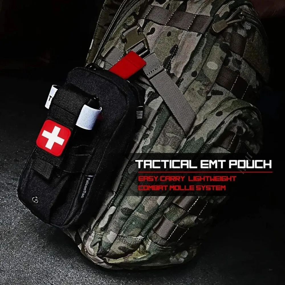 First Aid Kit Medical EDC Pouch Tactical Outdoor Medical Bag Tourniquet Scissors Waist Bag Military Fan Tactical