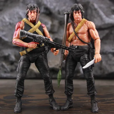 First Blood Ron Kim John J.R Rambo 7″ Action Figure Special Forces Soldier Avenger Sylvester Film Toys Doll Model