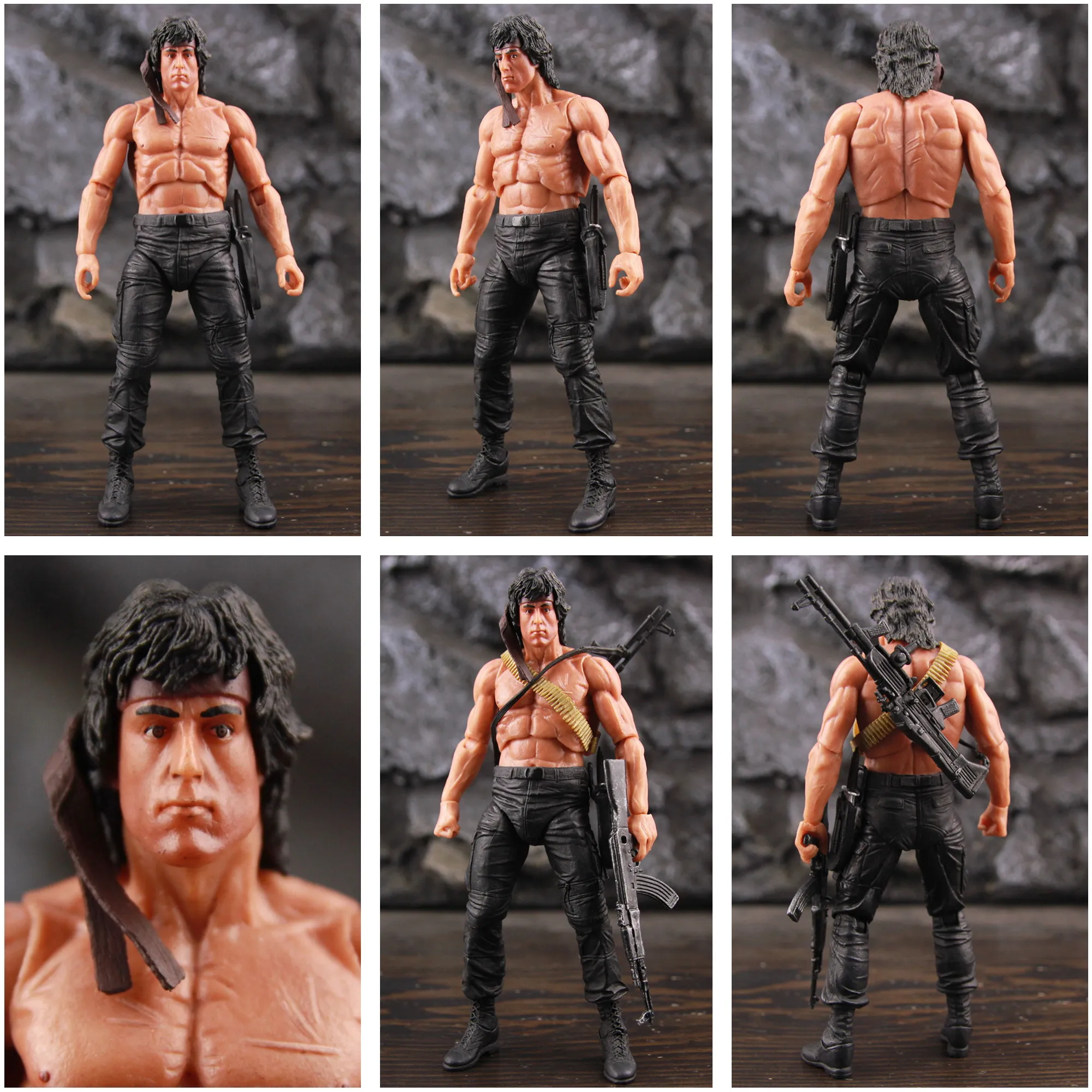 First Blood Ron Kim John J.R Rambo 7″ Action Figure Special Forces Soldier Avenger Sylvester Film Toys Doll Model