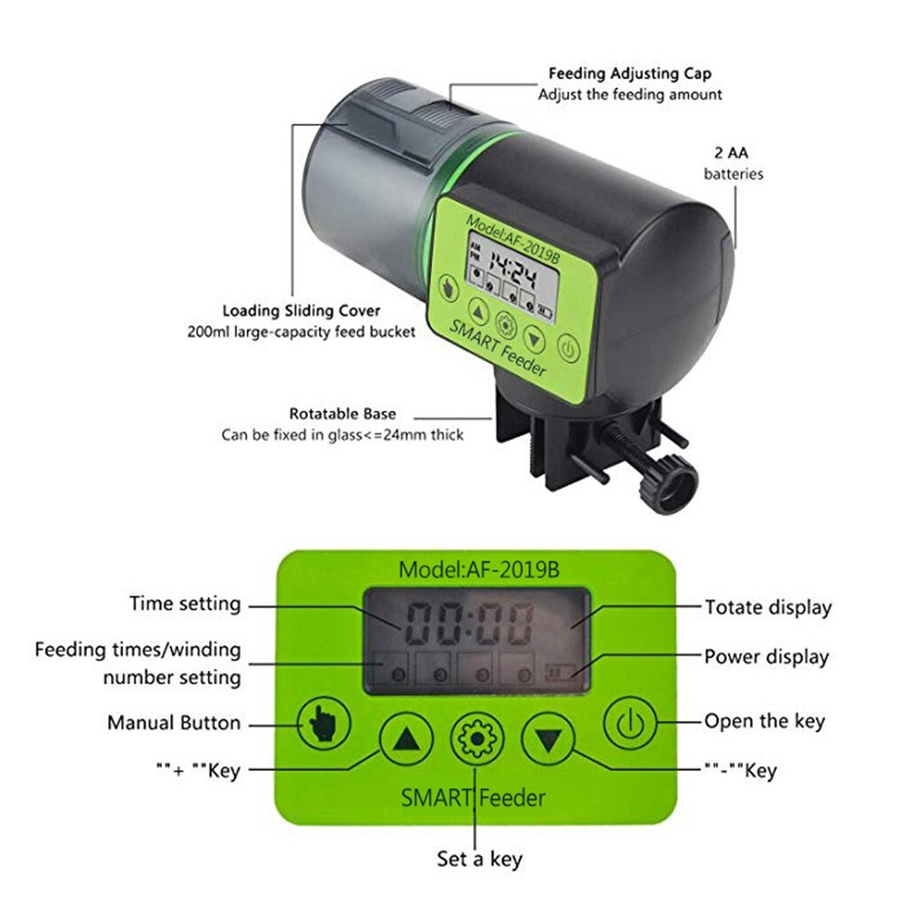 Fish Feeder Timer Automatic Dispenser Fish Feeder Timer Automatic Dispenser