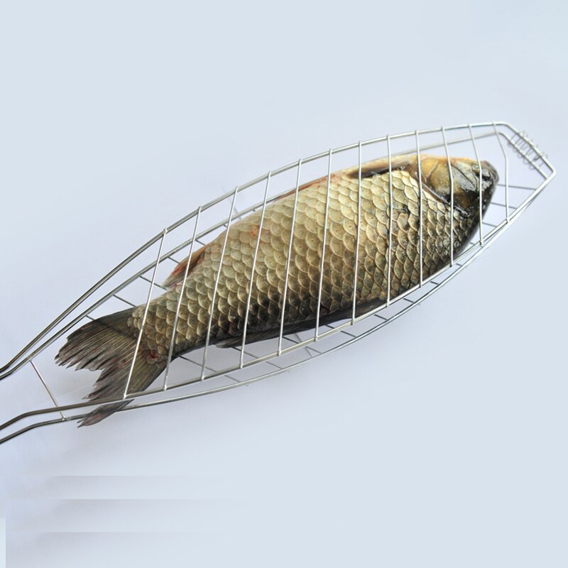 Fish Grilling Basket Metal BBQ Mesh Tool Fish Grilling Basket Metal BBQ Mesh Tool