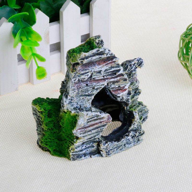 Fish Tank Cave Realistic Stone Decor