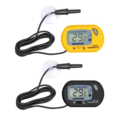 Fish Tank LCD Digital Aquarium Thermometer Temperature Water Meter Aquarium Temp Detector Fish Alarm Pet Supplies Tool Fish Tank LCD Digital Aquarium Thermometer Temperature Water Meter Aquarium Temp Detector Fish Alarm Pet Supplies Tool
