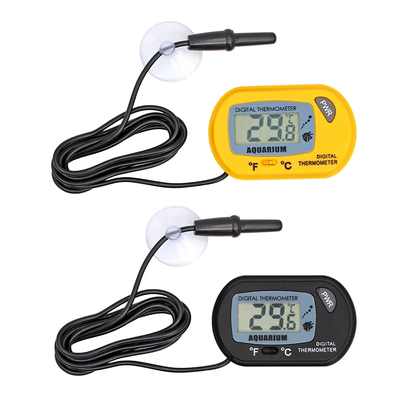 Fish Tank LCD Digital Aquarium Thermometer Temperature Water Meter Aquarium Temp Detector Fish Alarm Pet Supplies Tool Fish Tank LCD Digital Aquarium Thermometer Temperature Water Meter Aquarium Temp Detector Fish Alarm Pet Supplies Tool