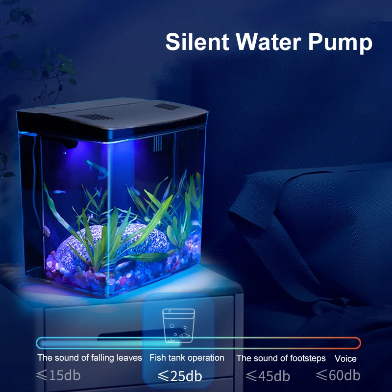 Fish Tank Living Room Small Mini Douyu Tank Household Tabletop Ecological Tank Self Circulating Back Filter Goldfish Fish Tank Living Room Small Mini Douyu Tank Household Tabletop Ecological Tank Self Circulating Back Filter Goldfish