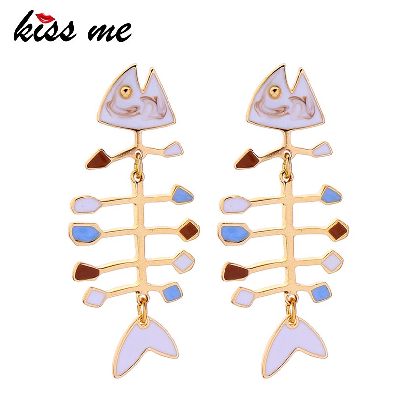 Fishbone Earrings Fashionable Stud Earrings Fishbone Earrings Fashionable Stud Earrings
