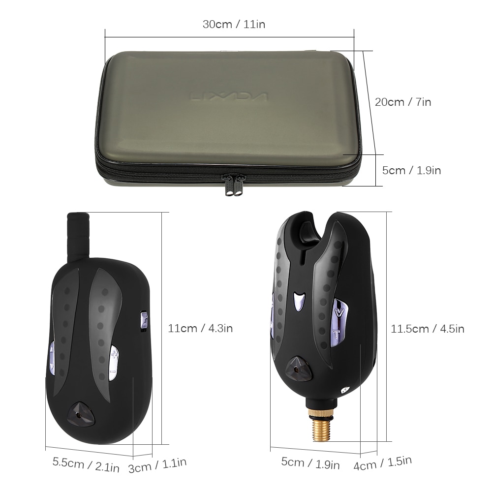 Fishing Bite Alarms with LED Indicator Fishing Bite Alarms with LED Indicator