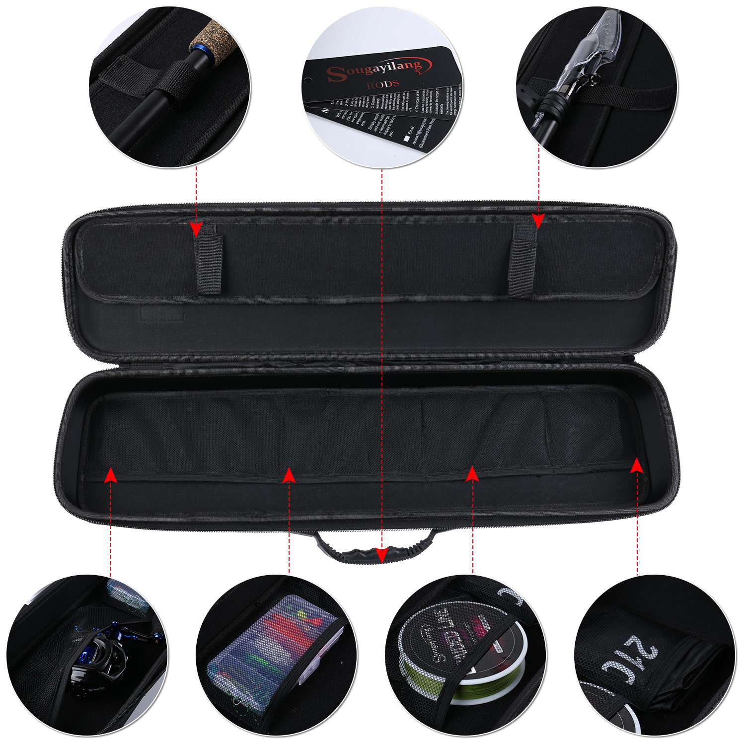 Fishing Rod Bag Storage Case