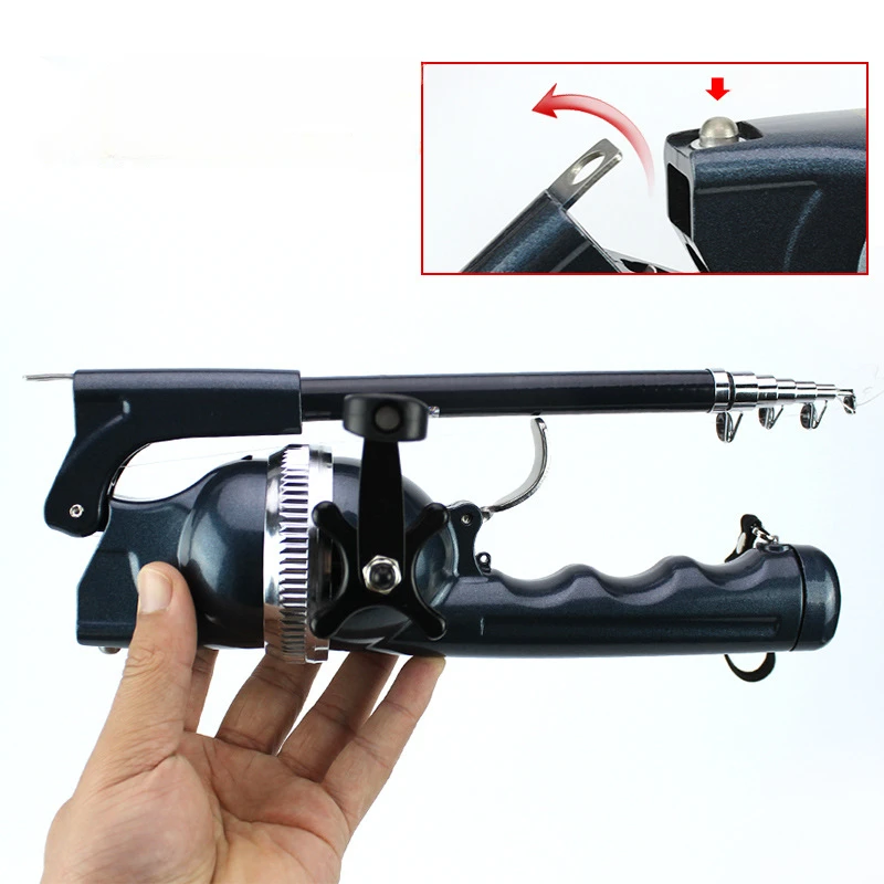 Fishing Rods Foldable Fishing Rod One Body Hidden Wheel with Its Own Fishing Line Portable Pocket Throwing Rod Lure Fishing Rods Foldable Fishing Rod One Body Hidden Wheel with Its Own Fishing Line Portable Pocket Throwing Rod Lure