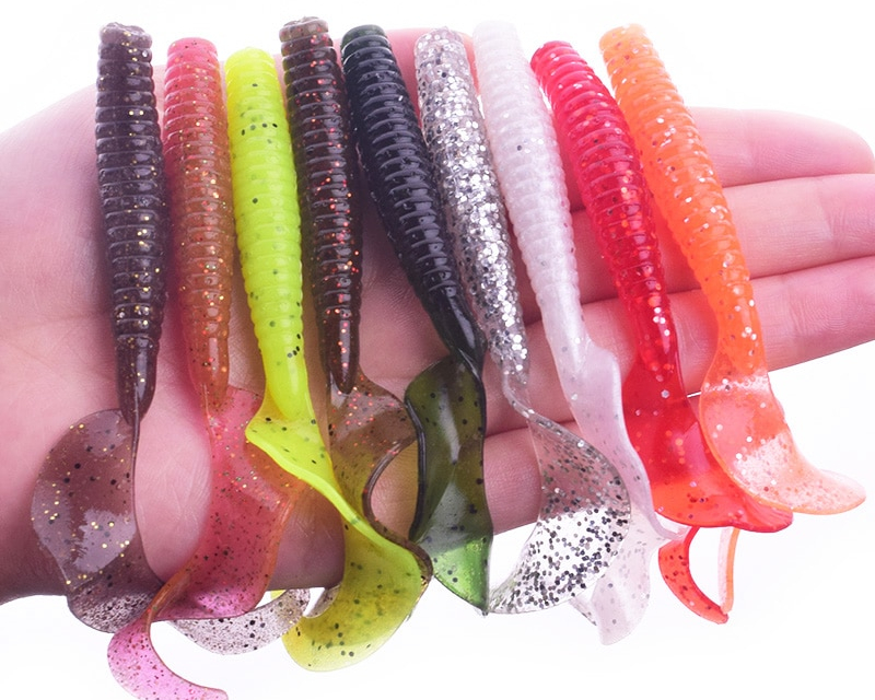 Fishing Worms 5pcs Plastic Lure Fishing Worms 5pcs Plastic Lure