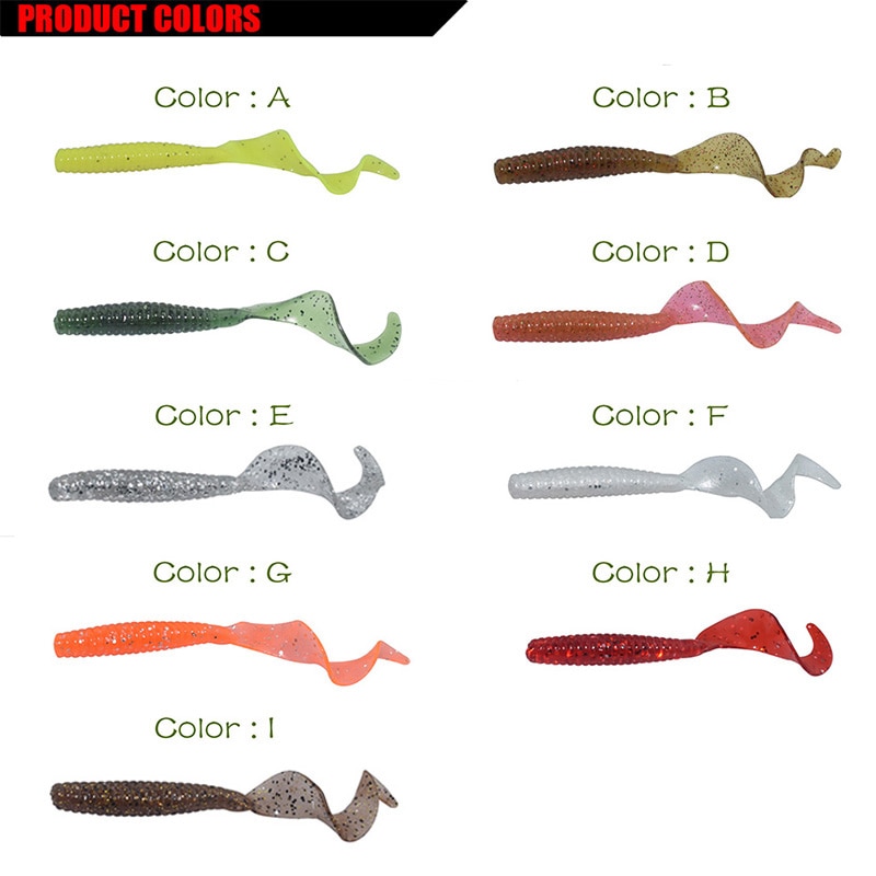 Fishing Worms 5pcs Plastic Lure