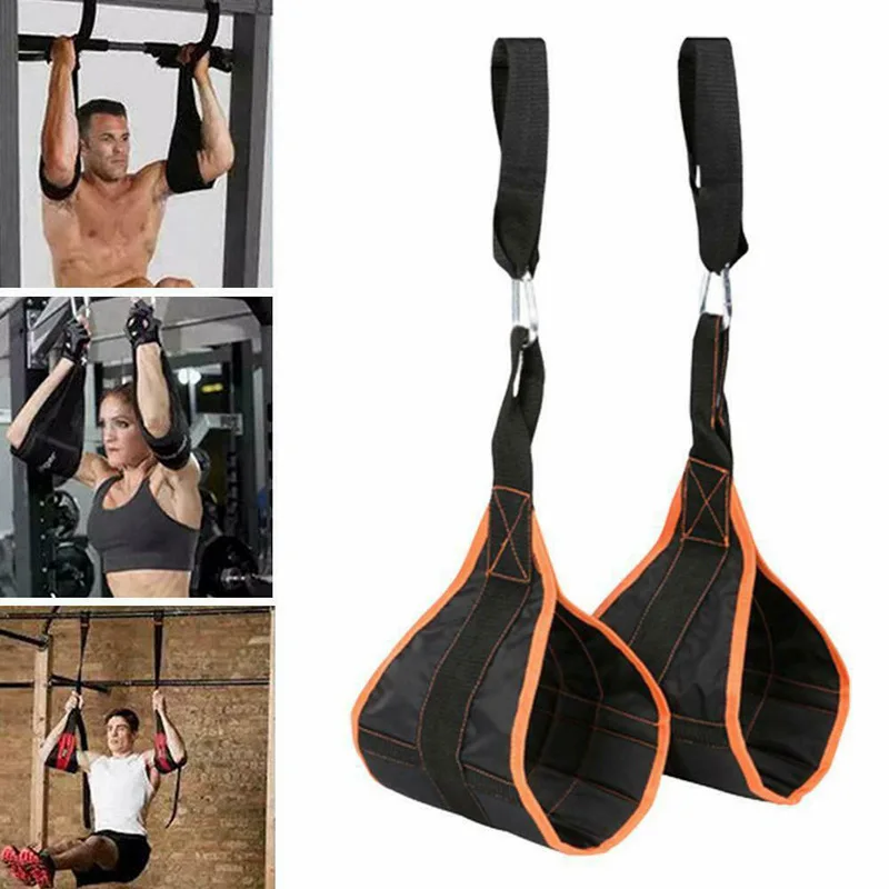 Fitness AB Sling Straps Suspension Rip-Resistant Heavy Duty A Pair For Pull Up Bar Hanging Leg Raiser Gym Home Fitness