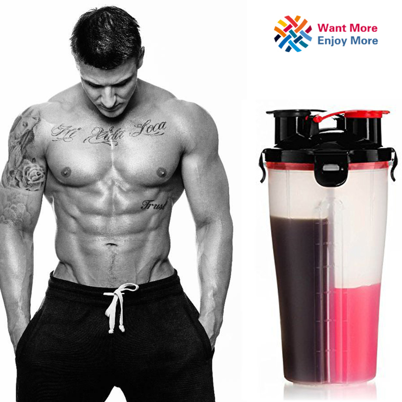 Fitness Dual Sports Bottle Shaker