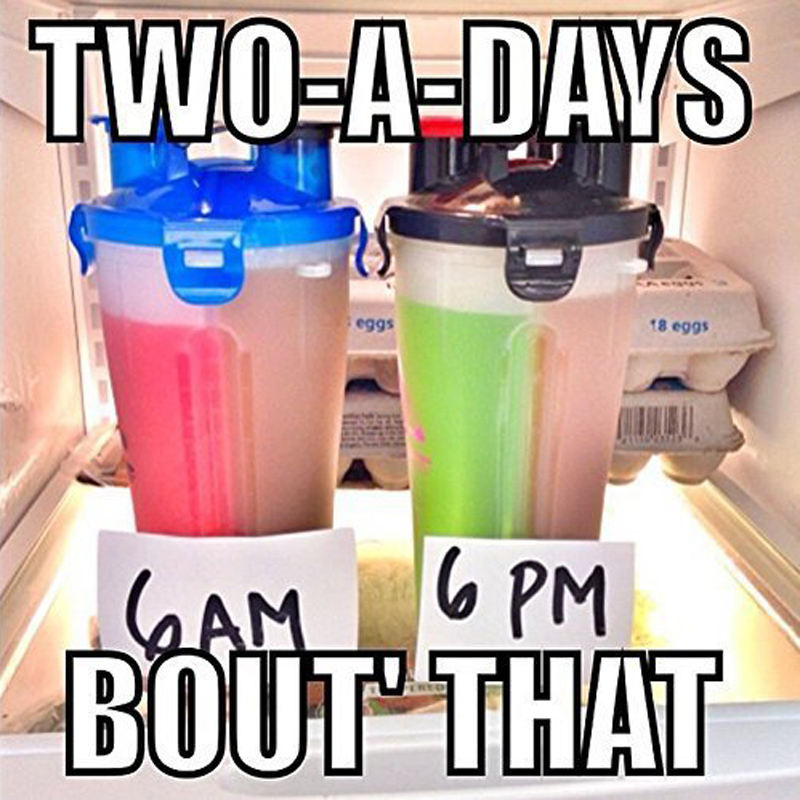 Fitness Dual Sports Bottle Shaker