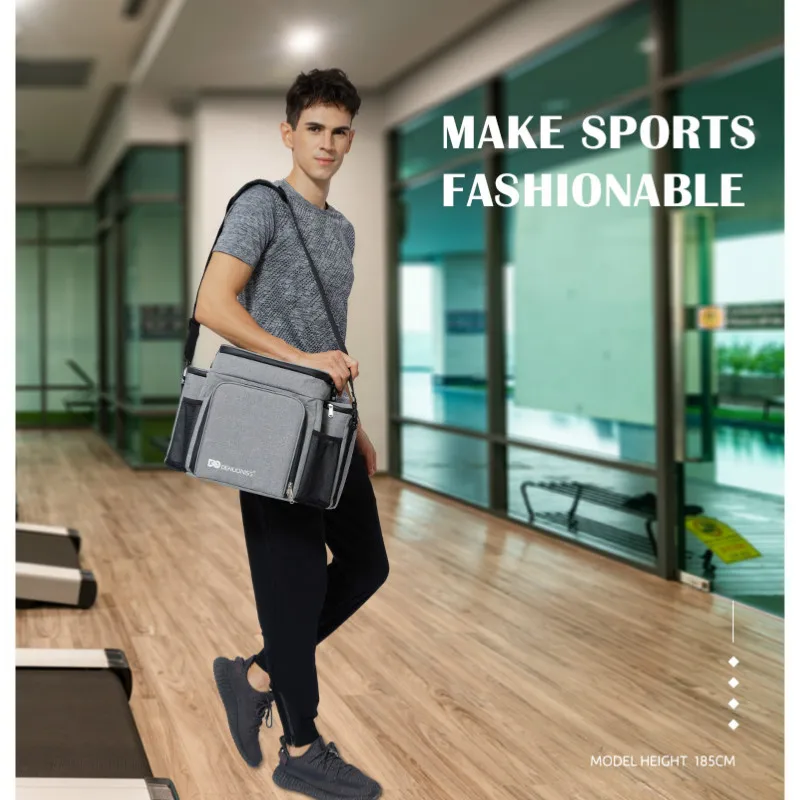 Fitness Lunch Bag Adult Insulated Bag Portable Shoulder Picnic Thermal Fruit Bag For Work