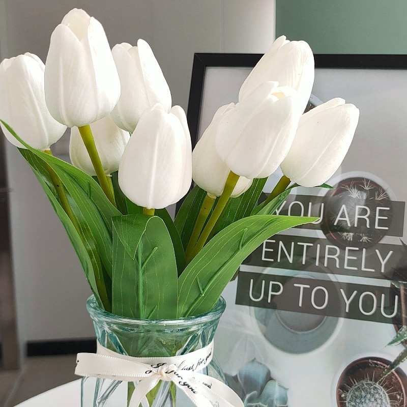 Five Buds Silk Tulip Flowers