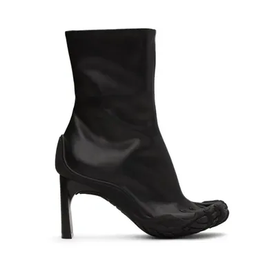 Five Finger Toe Fashion Novel Women Boots Black/pink/white High Heel Ankle Boots Elastic Mesh Cloth Luxury Socks Boots