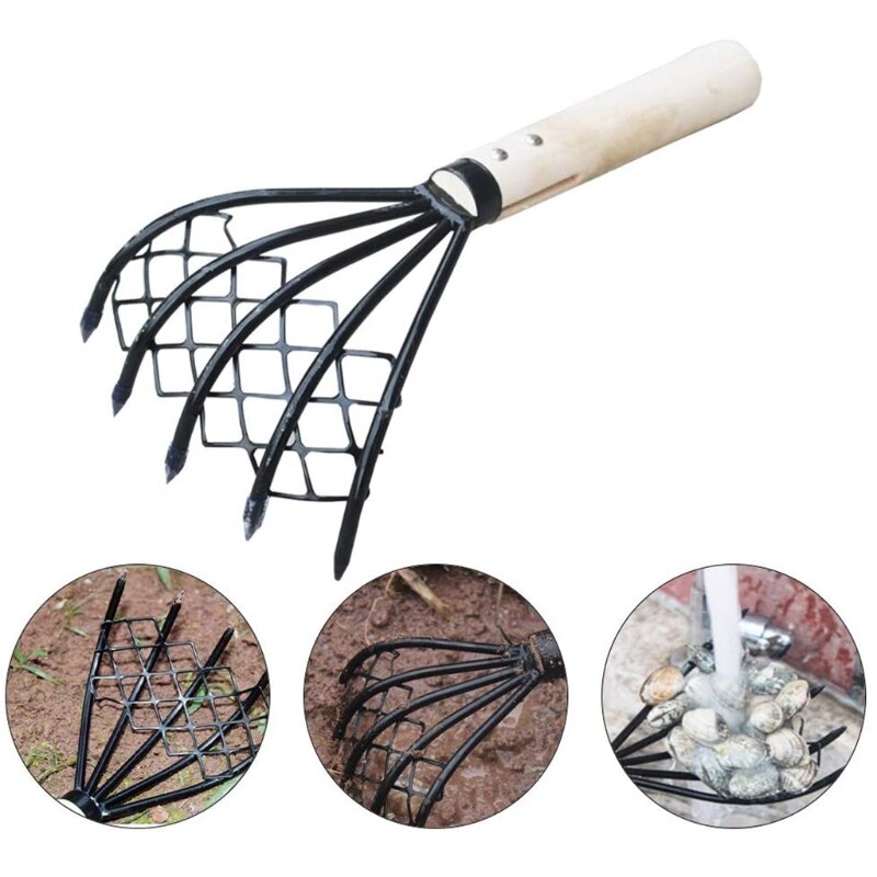 Five Tooth Metal Clam Rake Five Tooth Metal Clam Rake