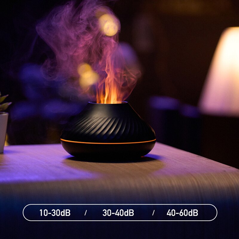 Flame Aromatherapy Humidifier Nordic Desktop Home Style Atmosphere Light High Fog Quiet Small Space and Saving Flame Aromatherapy Humidifier Nordic Desktop Home Style Atmosphere Light High Fog Quiet Small Space and Saving