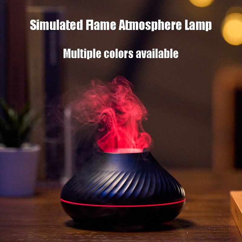 Flame Aromatherapy Humidifier Nordic Desktop Home Style Atmosphere Light High Fog Quiet Small Space and Saving Flame Aromatherapy Humidifier Nordic Desktop Home Style Atmosphere Light High Fog Quiet Small Space and Saving