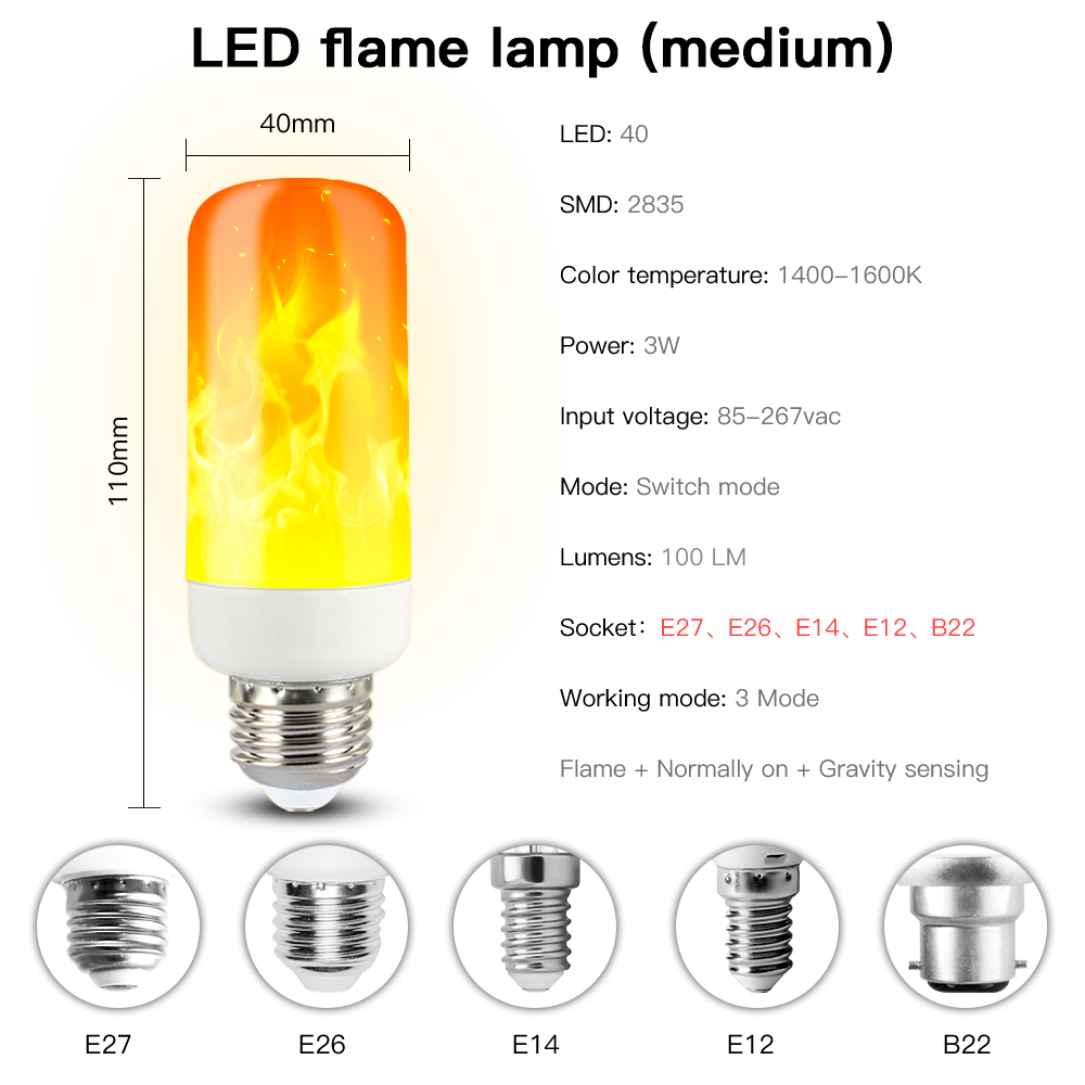 Flame Light Decorative LED Bulb Flame Light Decorative LED Bulb