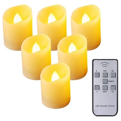 Flameless Candles with Timer Flickering Lights Flameless Candles with Timer Flickering Lights