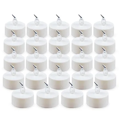 Flameless Tea Lights Fake Candles (24 PCS) Flameless Tea Lights Fake Candles (24 PCS)