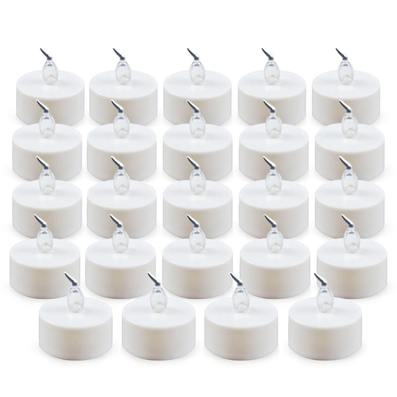 Flameless Tea Lights Fake Candles (24 PCS) Flameless Tea Lights Fake Candles (24 PCS)