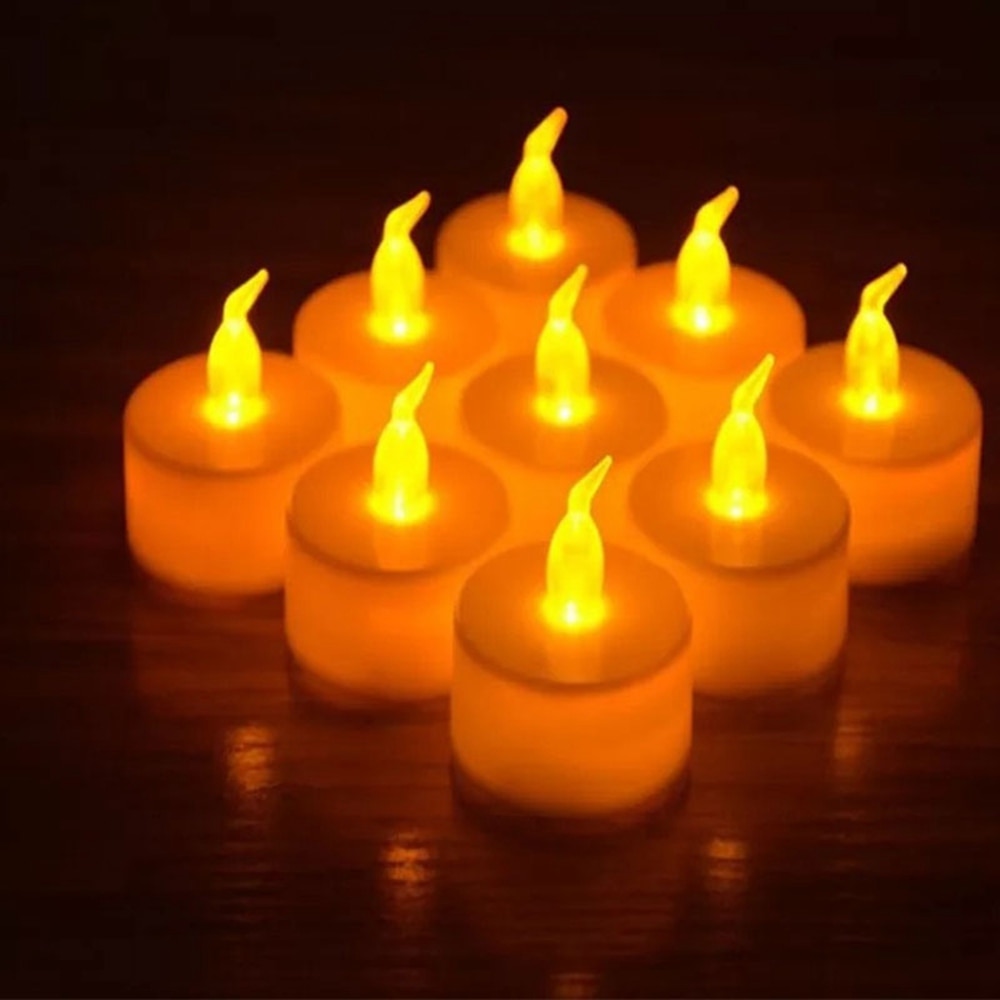 Flameless Tea Lights Fake Candles (24 PCS) Flameless Tea Lights Fake Candles (24 PCS)