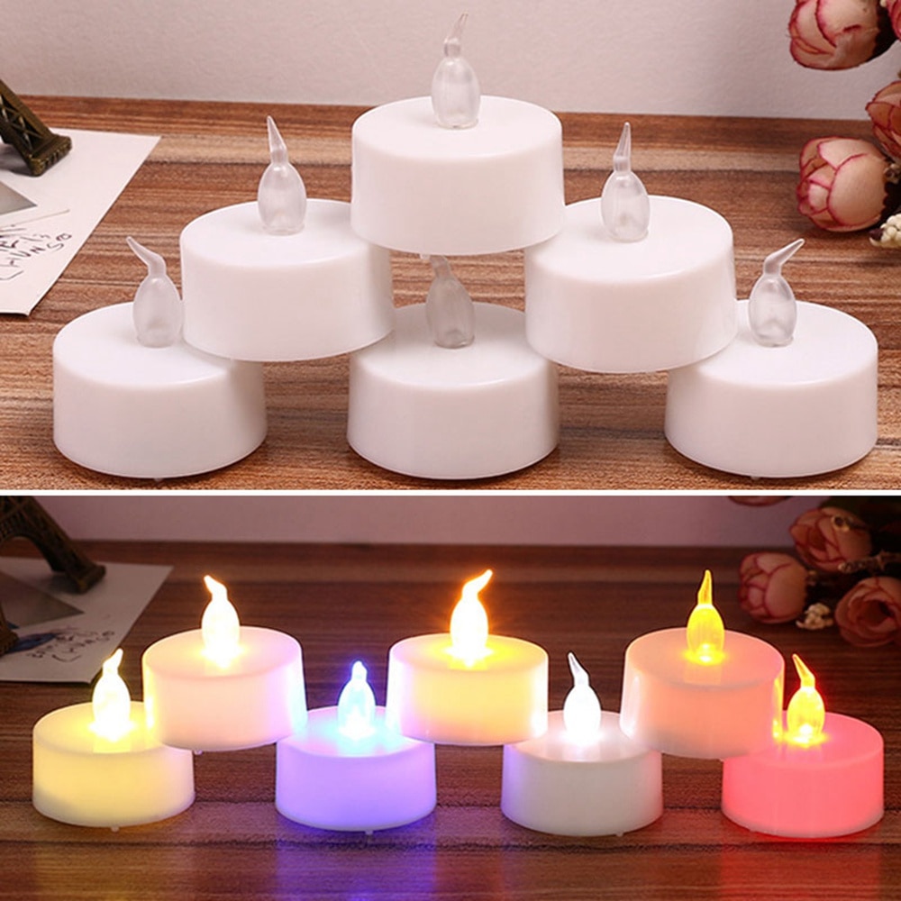 Flameless Tea Lights Fake Candles (24 PCS) Flameless Tea Lights Fake Candles (24 PCS)