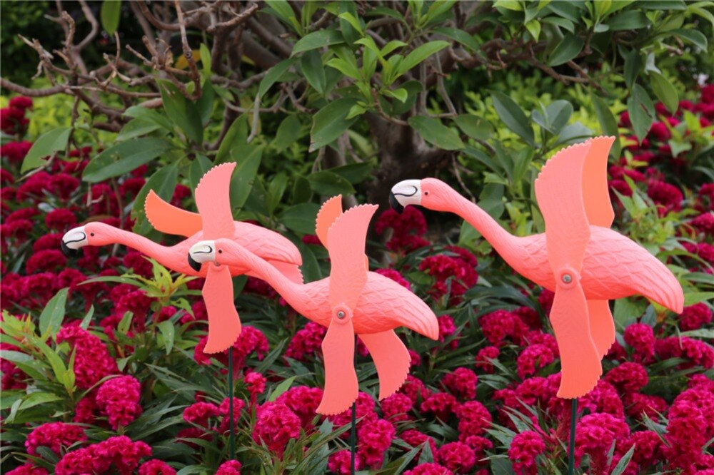 Flamingo Wind Spinners Set (4pcs)