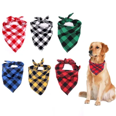 Flannel Dog Bandana Pet Accessory Flannel Dog Bandana Pet Accessory