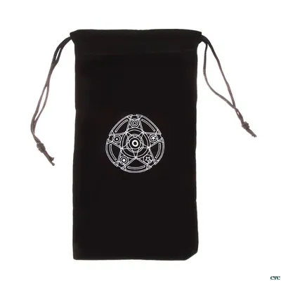 Flannel Drawstring Tarot Card Bag Flannel Drawstring Tarot Card Bag