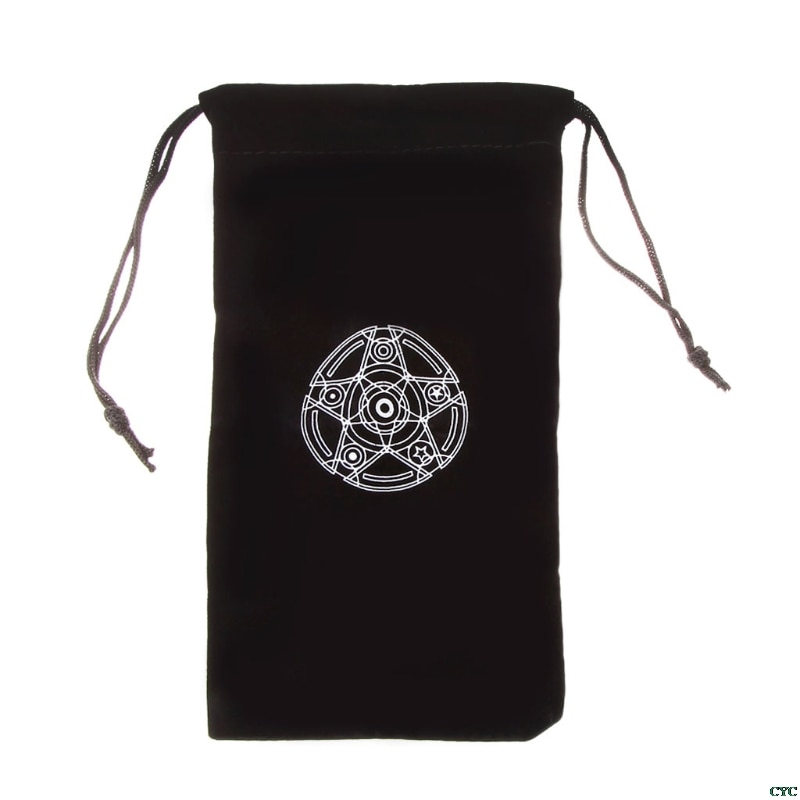 Flannel Drawstring Tarot Card Bag Flannel Drawstring Tarot Card Bag