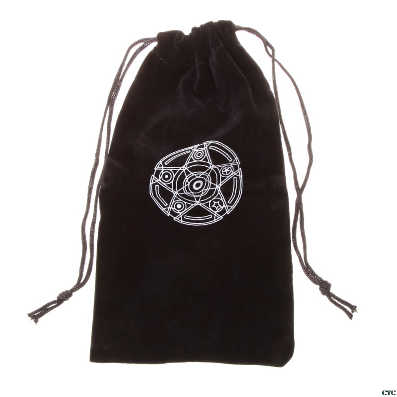Flannel Drawstring Tarot Card Bag Flannel Drawstring Tarot Card Bag