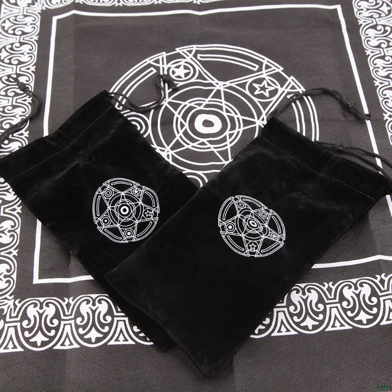 Flannel Drawstring Tarot Card Bag Flannel Drawstring Tarot Card Bag