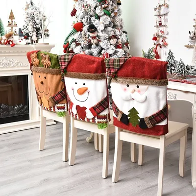 Flannel Santa Chair Cover
