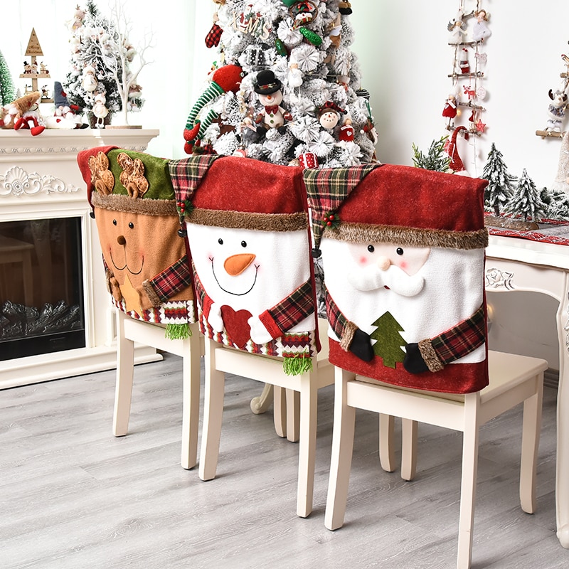 Flannel Santa Chair Cover