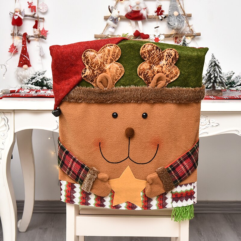 Flannel Santa Chair Cover