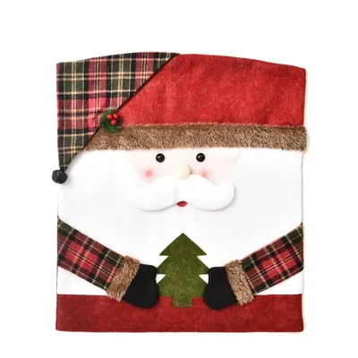 Flannel Santa Chair Cover