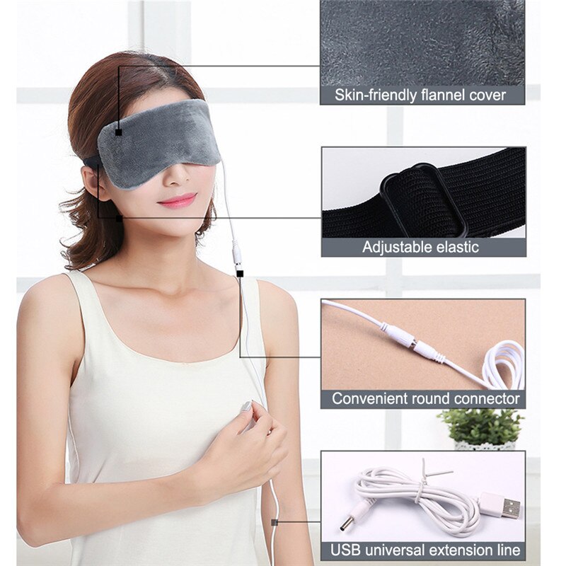 Flannel USB Heating Eye Patch Flannel USB Heating Eye Patch
