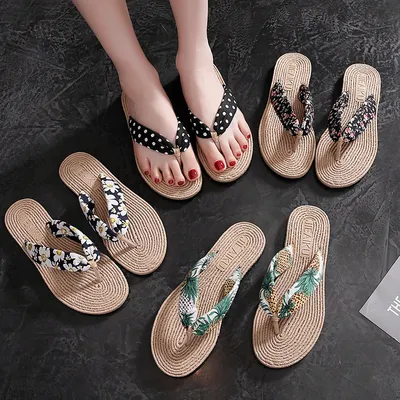 Flat Beach Slippers for Women Flat Beach Slippers for Women