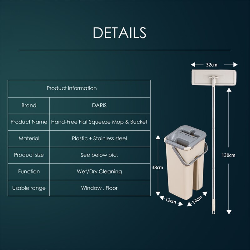 Flat Squeeze Mop With Bucket Flat Squeeze Mop With Bucket