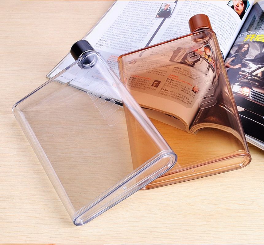 Flat Water Bottle Memo Container