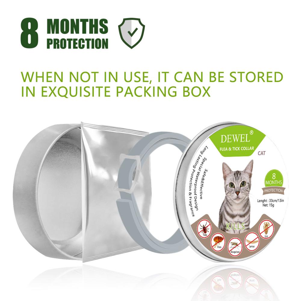 Flea and Tick Collar for Cats 8 Months Protection Flea and Tick Collar for Cats 8 Months Protection