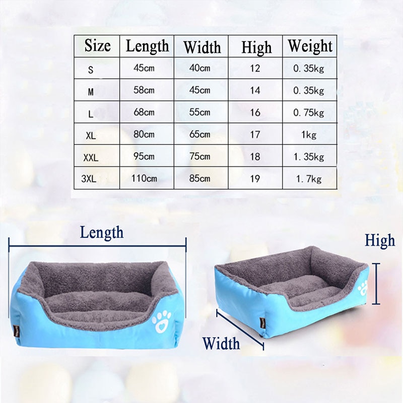 Fleece Dog Bed with Waterproof Bottom