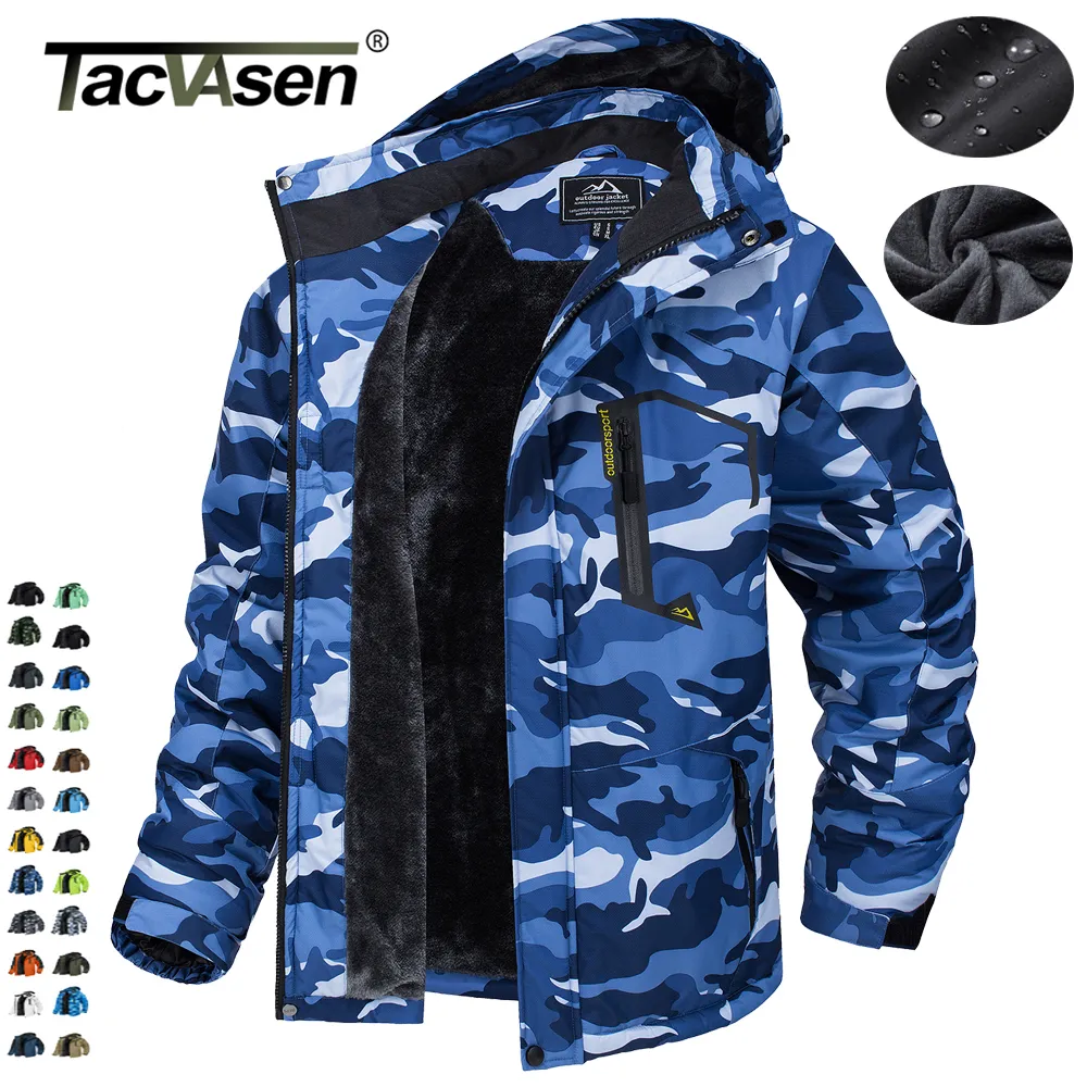Fleece Lining Mountain Jacket Mens Hiking Jacket Outdoor Removable Hooded Coats Ski Snowboard Parka Winter Outwear Fleece Lining Mountain Jacket Mens Hiking Jacket Outdoor Removable Hooded Coats Ski Snowboard Parka Winter Outwear