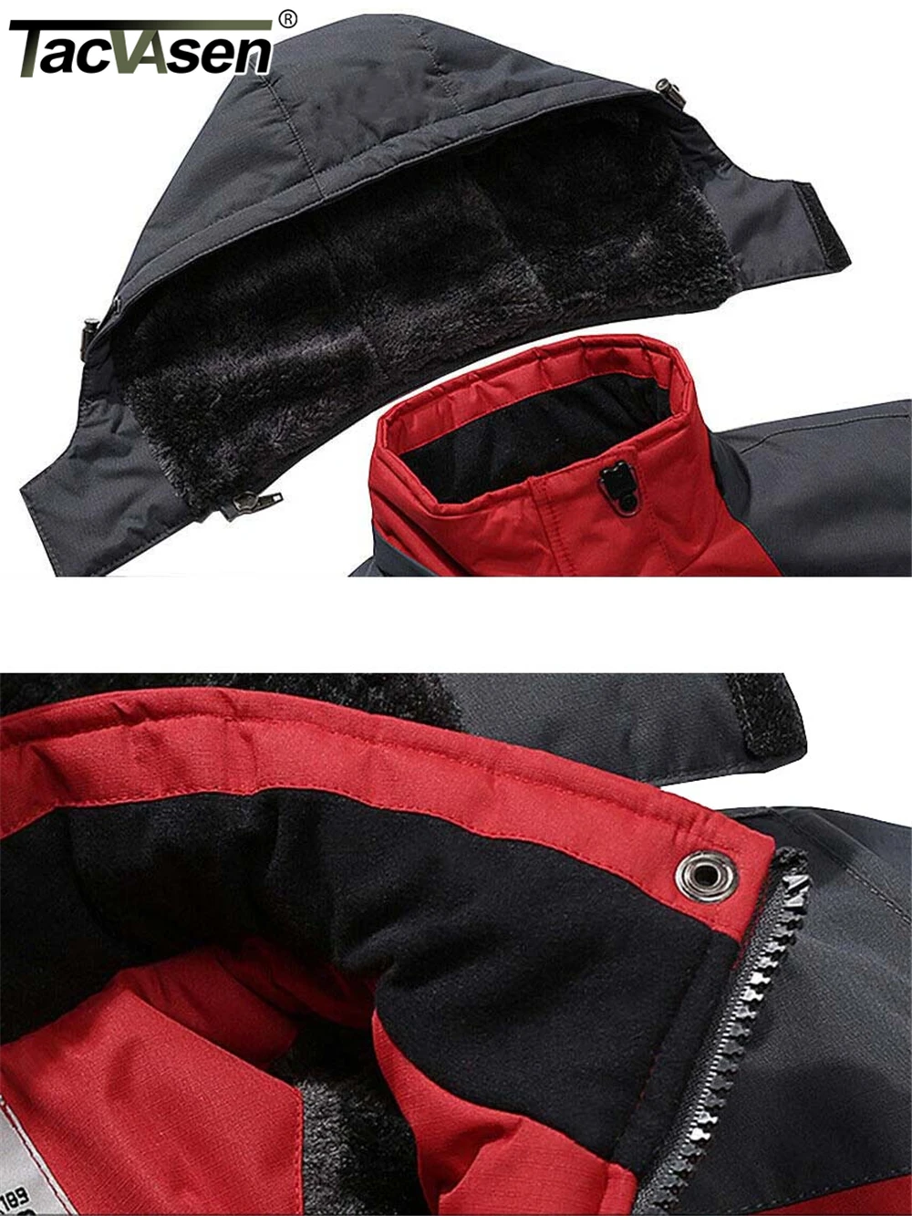 Fleece Lining Mountain Jacket Mens Hiking Jacket Outdoor Removable Hooded Coats Ski Snowboard Parka Winter Outwear Fleece Lining Mountain Jacket Mens Hiking Jacket Outdoor Removable Hooded Coats Ski Snowboard Parka Winter Outwear