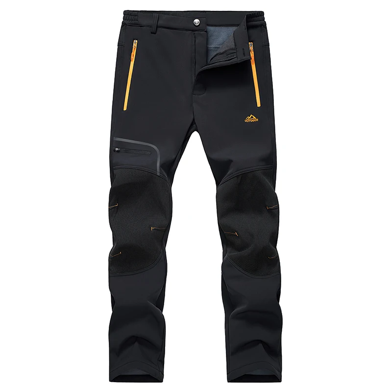 Fleece Pants Men's Snow Ski Pants Windproof Shell Hiking Pants with 4 Zipper Pockets Winter Waterproof Trousers Fleece Pants Men's Snow Ski Pants Windproof Shell Hiking Pants with 4 Zipper Pockets Winter Waterproof Trousers