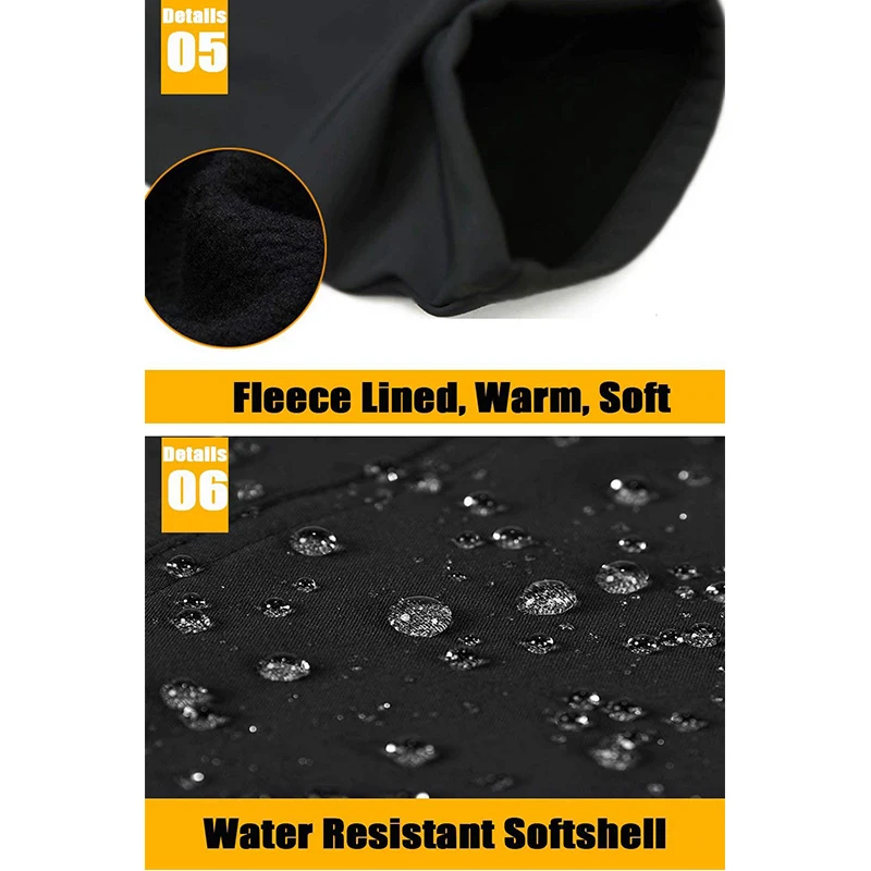 Fleece Pants Men's Snow Ski Pants Windproof Shell Hiking Pants with 4 Zipper Pockets Winter Waterproof Trousers Fleece Pants Men's Snow Ski Pants Windproof Shell Hiking Pants with 4 Zipper Pockets Winter Waterproof Trousers